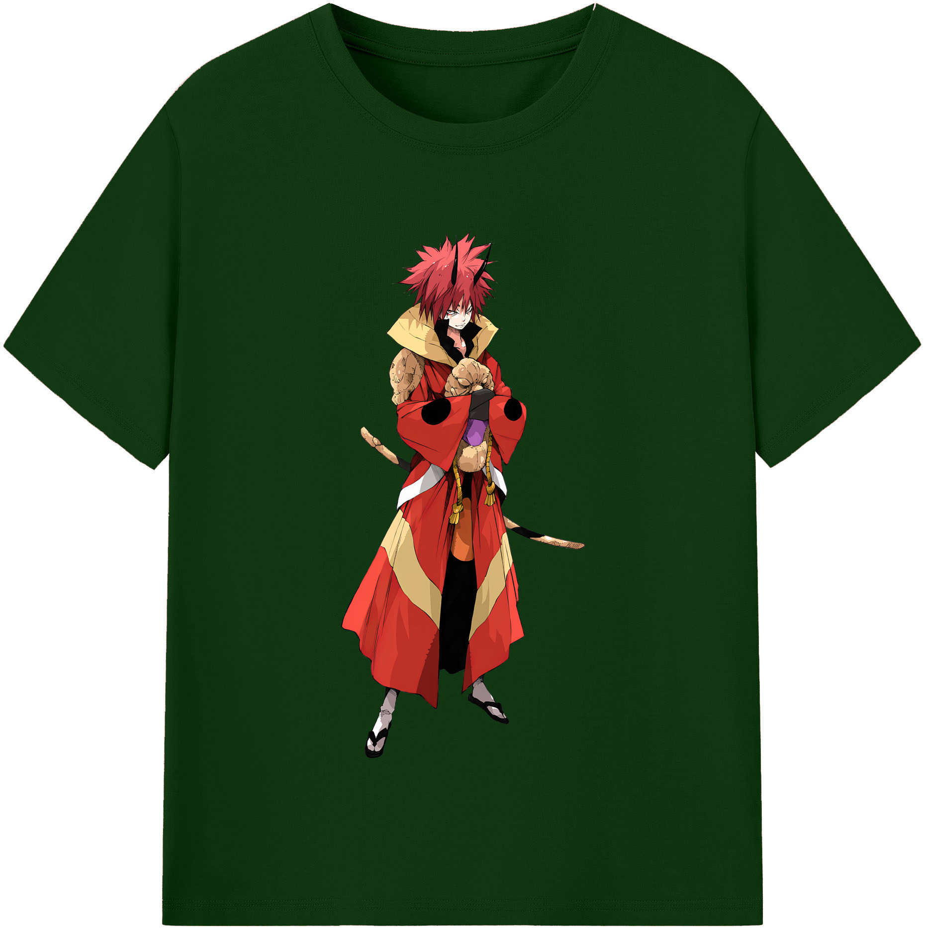 （画像用） 転スラ Regarding Reincarnated to Slime 綿100％半袖Tシャツ（フロントプリント）